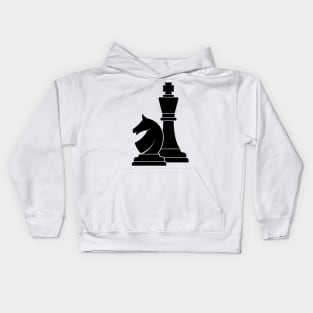 Chess King And Knight Kids Hoodie